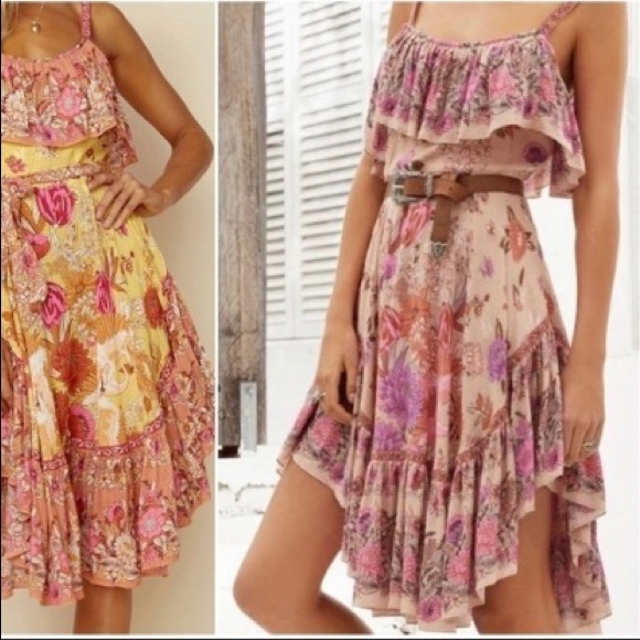 Spell Siren Song Strappy Dress Flamingo M - Picture 9 of 14